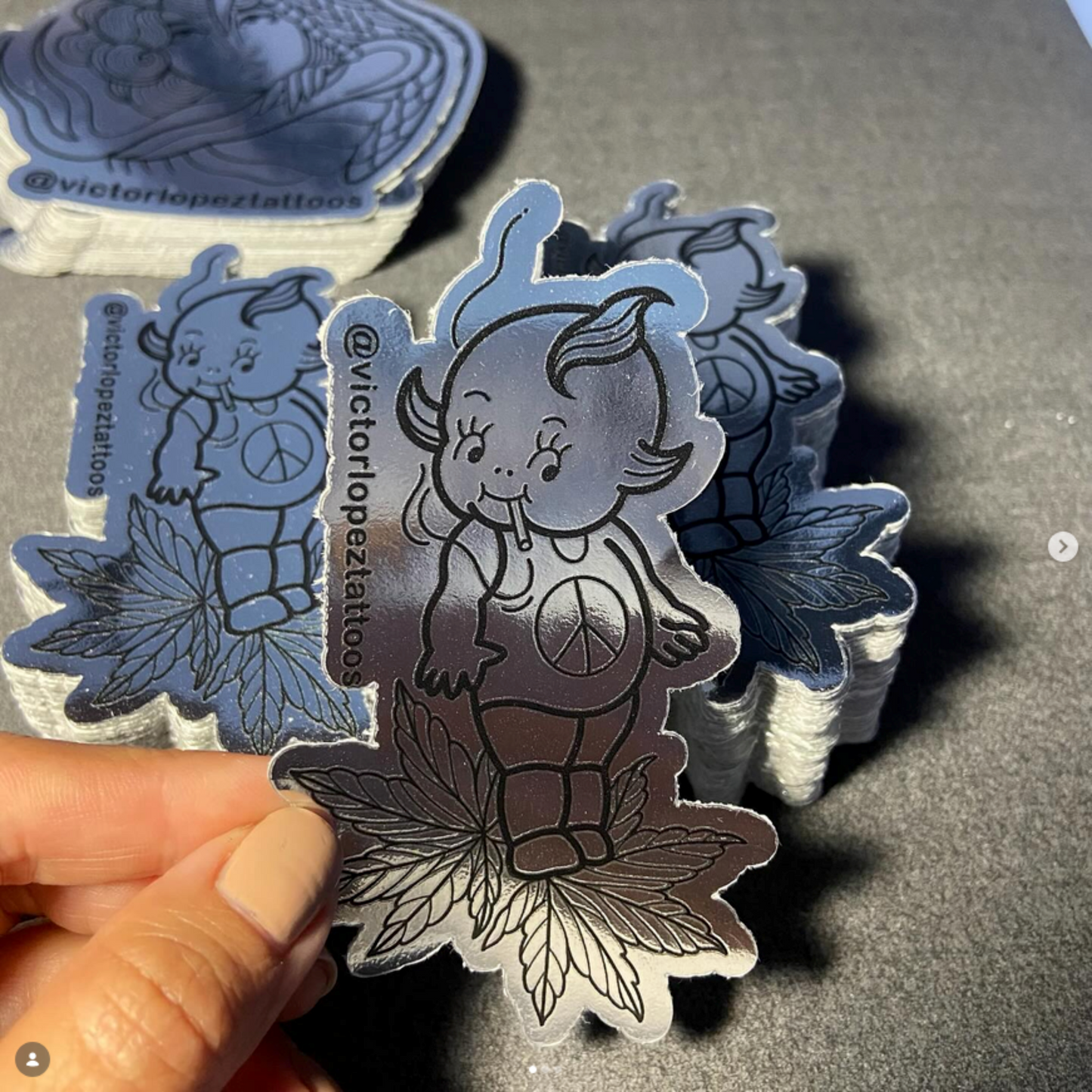 Stickers Vinil Especial Plata